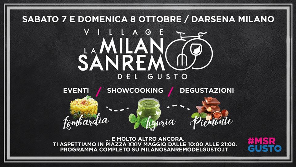 La Milano Sanremo del Gusto diventa Village a Milano il 7 e 8 Ottobre